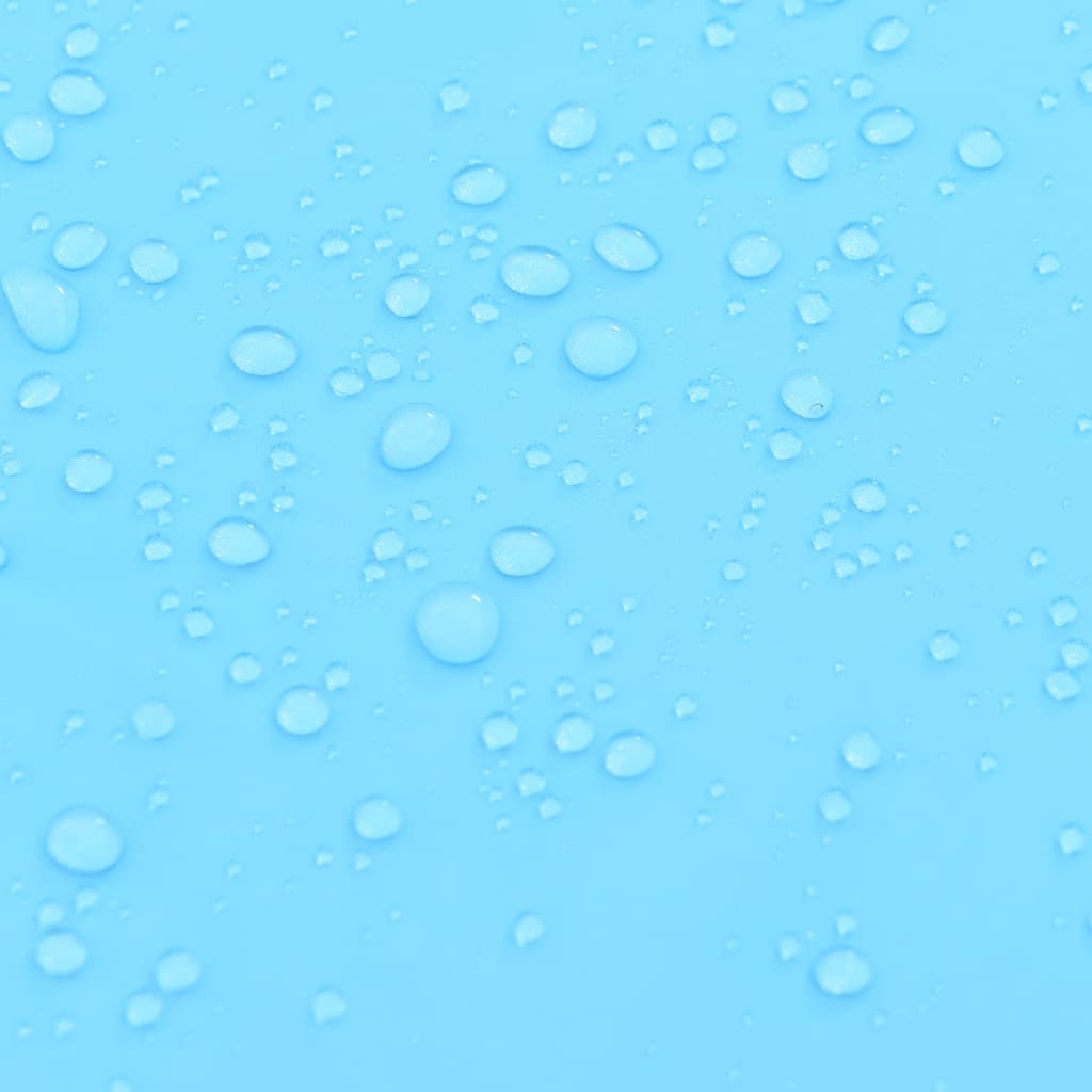 Detailansicht der wasserabweisenden Oberfläche der Picknickdecke in Blau.