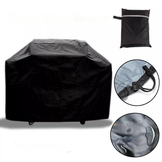 Gasgrill Abdeckung, wasserdicht, schwarz, Kordelverschluss, Material Detail