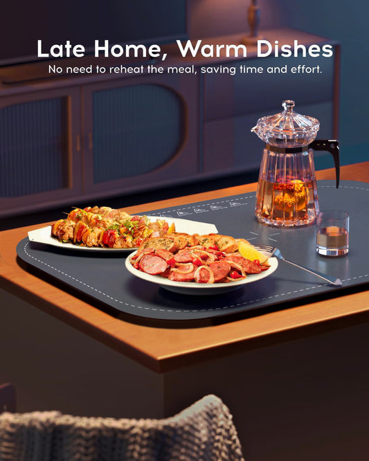 Electric Food Warming Mat – 3 Heat Settings