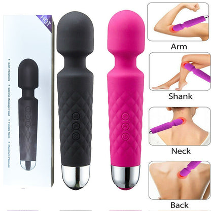 Magic Massage Wand – Muscle Relax Massager, 20 Speed Levels, Vibration Therapy